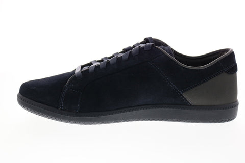 Geox U Keilan D Mens Blue Patent Leather Lace Up Euro Sneakers Shoes