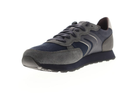 Geox U Vincit U845VB022MEC9AF4 Mens Blue Suede Lace Up Low Top Sneakers Shoes