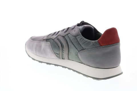 Geox U Vincit U845VC043FUC1071 Mens Gray Leather Euro Sneakers Shoes