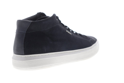 Geox U Deiven U845WA000LTC4002 Mens Blue Leather Lace Up Low Top Sneakers Shoes