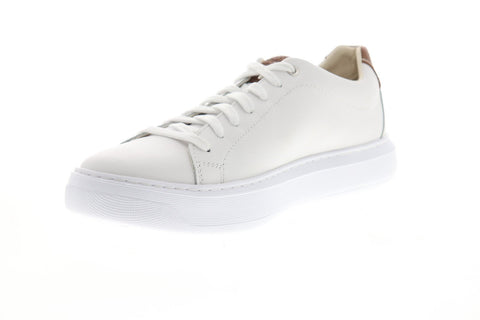 Geox U Deiven U845WB00085C1000 Mens White Leather Low Top Sneakers Shoes