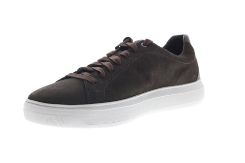 Geox U Deiven B Mens Brown Nubuck Lace Up Euro Sneakers Shoes