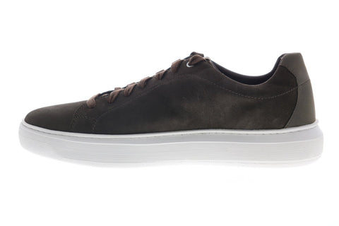 Geox U Deiven B Mens Brown Nubuck Lace Up Euro Sneakers Shoes
