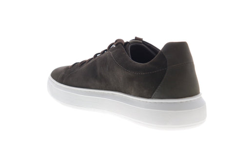 Geox U Deiven B Mens Brown Nubuck Lace Up Euro Sneakers Shoes