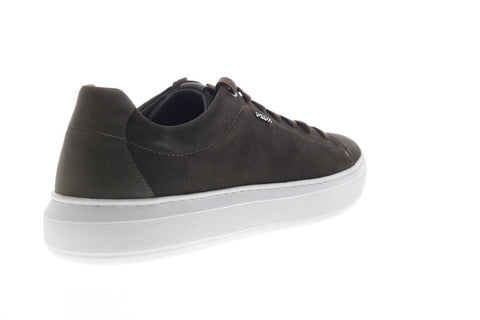 Geox U Deiven B Mens Brown Nubuck Lace Up Euro Sneakers Shoes