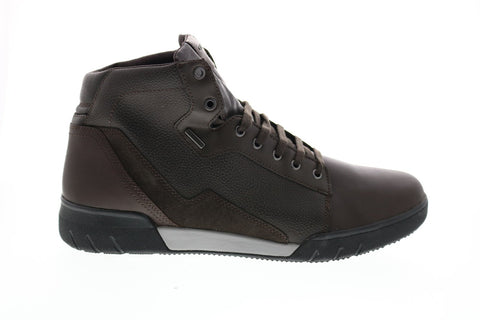 Geox U Redward B Abx B Mens Brown Leather Lace Up Euro Sneakers Shoes