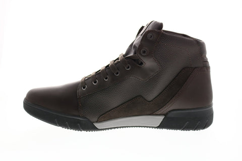 Geox U Redward B Abx B Mens Brown Leather Lace Up Euro Sneakers Shoes