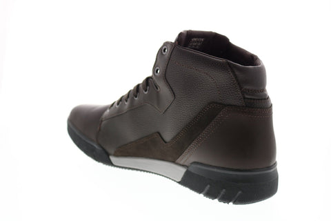 Geox U Redward B Abx B Mens Brown Leather Lace Up Euro Sneakers Shoes