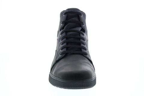 Geox U Redward B Abx B Mens Black Leather Lace Up Euro Sneakers Shoes
