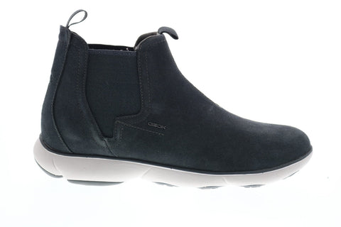 Geox U Nebula A U84D7A00022C4322 Mens Gray Suede Slip On Chelsea Boots