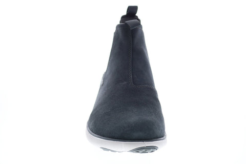 Geox U Nebula A U84D7A00022C4322 Mens Gray Suede Slip On Chelsea Boots