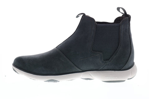 Geox U Nebula A U84D7A00022C4322 Mens Gray Suede Slip On Chelsea Boots