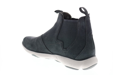 Geox U Nebula A U84D7A00022C4322 Mens Gray Suede Slip On Chelsea Boots