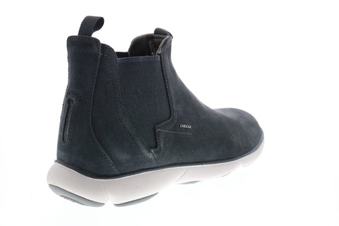 Geox U Nebula A U84D7A00022C4322 Mens Gray Suede Slip On Chelsea Boots
