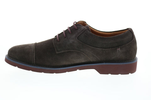 Geox U Garret A Mens Brown Suede Oxfords & Lace Ups Cap Toe Shoes