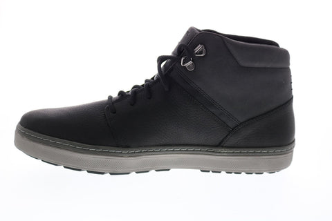 Geox U Mattias B Abx A Mens Black Leather Lace Up Euro Sneakers Shoes