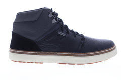 Geox U Mattias ABX U84T1A046FEC9999 Mens Black Leather High Top Sneakers Shoes