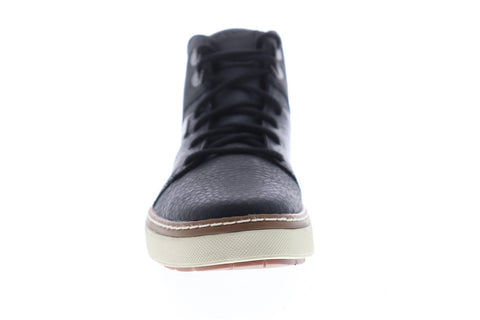 Geox U Mattias ABX U84T1A046FEC9999 Mens Black Leather High Top Sneakers Shoes