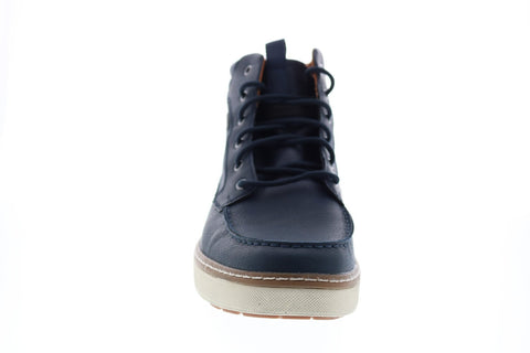 Geox U Mattias B Abx B Mens Blue Leather Lace Up Euro Sneakers Shoes