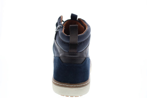 Geox U Mattias B Abx B Mens Blue Leather Lace Up Euro Sneakers Shoes