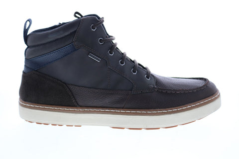 Geox U Mattias B ABX B U84T1B046EKC6TF4 Mens Brown Leather Lifestyle Sneakers Shoes