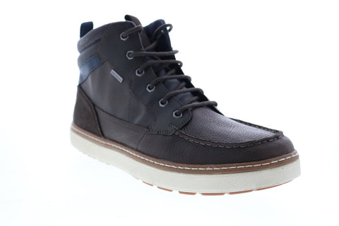 Geox U Mattias B ABX B U84T1B046EKC6TF4 Mens Brown Leather Lifestyle Sneakers Shoes