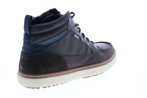 Geox U Mattias B ABX B U84T1B046EKC6TF4 Mens Brown Leather Lifestyle Sneakers Shoes