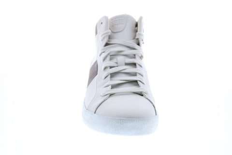 Geox U Smart A Mens White Leather Lace Up Euro Sneakers Shoes