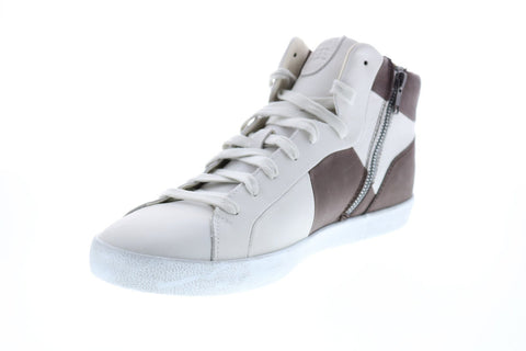 Geox U Smart A Mens White Leather Lace Up Euro Sneakers Shoes