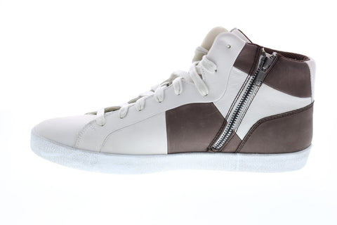 Geox U Smart A Mens White Leather Lace Up Euro Sneakers Shoes