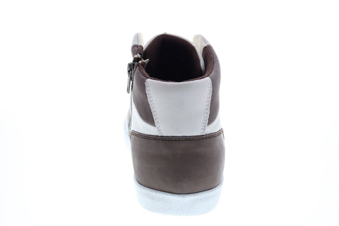 Geox U Smart A Mens White Leather Lace Up Euro Sneakers Shoes