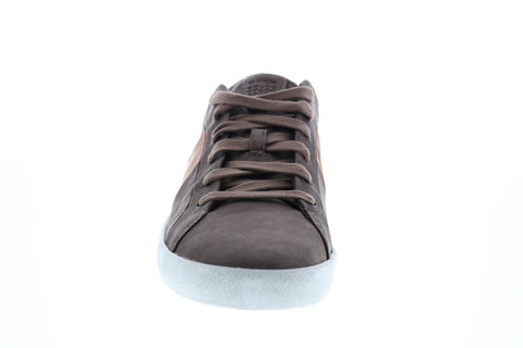 Geox U Smart B Mens Brown Leather Lace Up Euro Sneakers Shoes