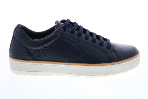Geox U Ariam U925QC00046C4002 Mens Blue Leather Lace Up Euro Sneakers Shoes