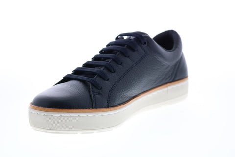 Geox U Ariam U925QC00046C4002 Mens Blue Leather Lace Up Euro Sneakers Shoes