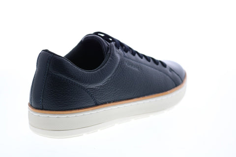 Geox U Ariam U925QC00046C4002 Mens Blue Leather Lace Up Euro Sneakers Shoes