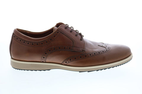 Geox U Blainey Mens Brown Leather Oxfords & Lace Ups Wingtip  display picture 3