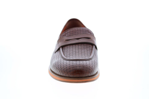 Geox U Bayle U927CA06R1JC6003 Mens Brown Loafers & Slip Ons Penny Shoes