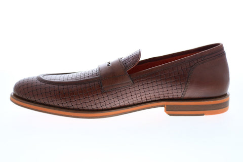 Geox U Bayle U927CA06R1JC6003 Mens Brown Loafers & Slip Ons Penny Shoes
