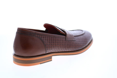 Geox U Bayle U927CA06R1JC6003 Mens Brown Loafers & Slip Ons Penny Shoes