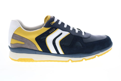 Geox U Sandford B Abx U92S7A022FUCF42M Mens Blue Suede Euro Sneakers Shoes