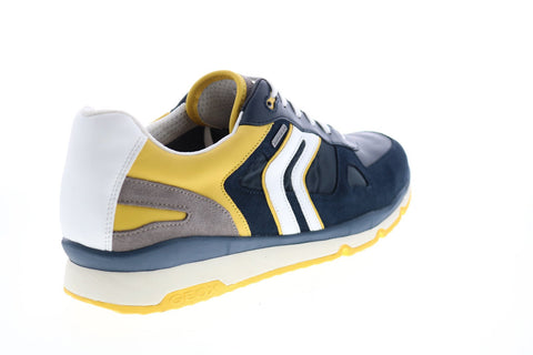 Geox U Sandford B Abx U92S7A022FUCF42M Mens Blue Suede Euro Sneakers Shoes