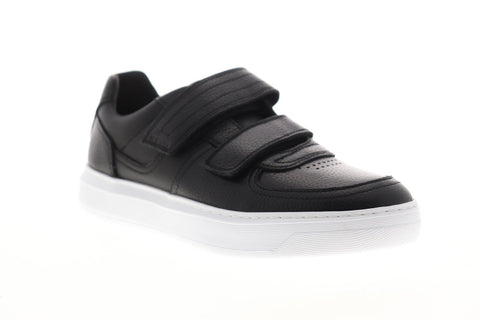 Geox U Deiven U945WA04654C9999 Mens Black Leather Strap Sneakers Shoes