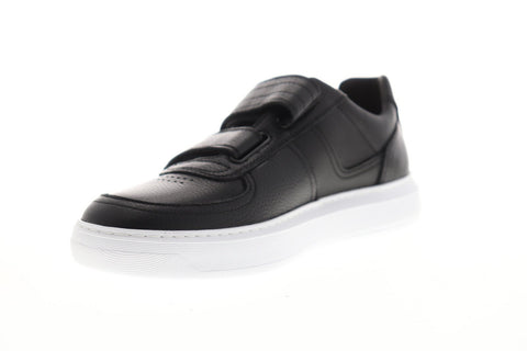 Geox U Deiven U945WA04654C9999 Mens Black Leather Strap Sneakers Shoes