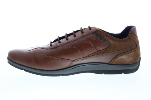 Geox U Adrien U947VB043MEC6G6N Mens Brown Leather Euro Sneakers Shoes