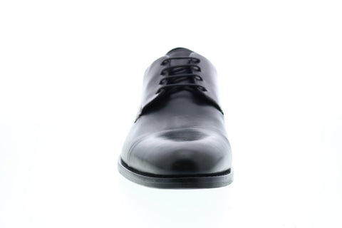 Geox U Hampstead Mens Black Leather Oxfords & Lace Ups Plain Toe Shoes