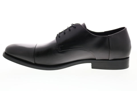Geox U Hampstead Mens Black Leather Oxfords & Lace Ups Plain Toe Shoes
