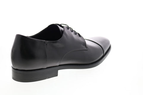 Geox U Hampstead Mens Black Leather Oxfords & Lace Ups Plain Toe Shoes