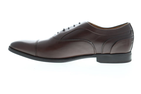Geox U New Life U94P4C00043C0013 Mens Brown Leather Dress Oxfords Shoes