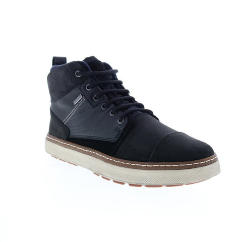 Geox U Mattias B Abx U94T1D045EKC9999 Mens Black Leather Ankle Boots