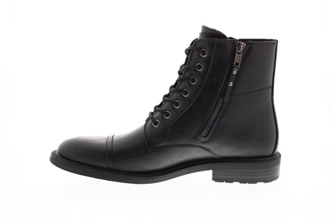 Unlisted by Kenneth Cole Roll Combat Boot Mens Black Casual Dress Boots